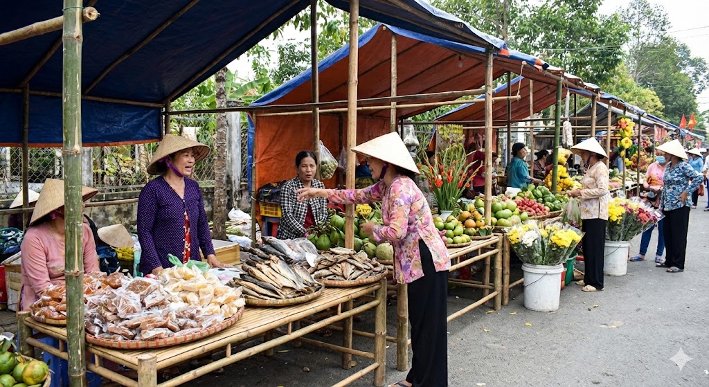 chợ miền Tây ngày tết