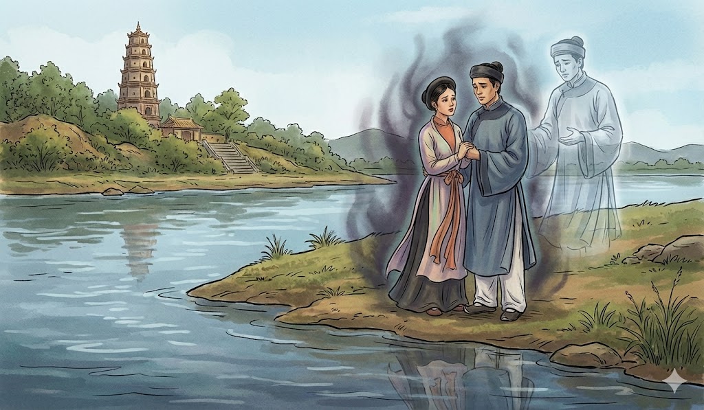 lời nguyền chia tay chùa thiên mụ