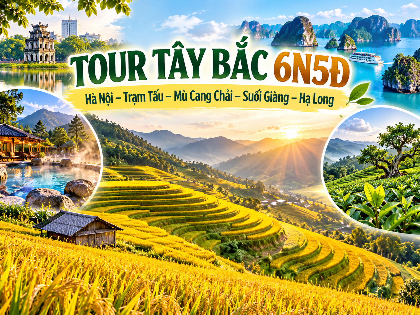 Hà Nội – Mù Cang Chải – Trạm Tấu – Suối Giàng – Hạ Long 6N5Đ